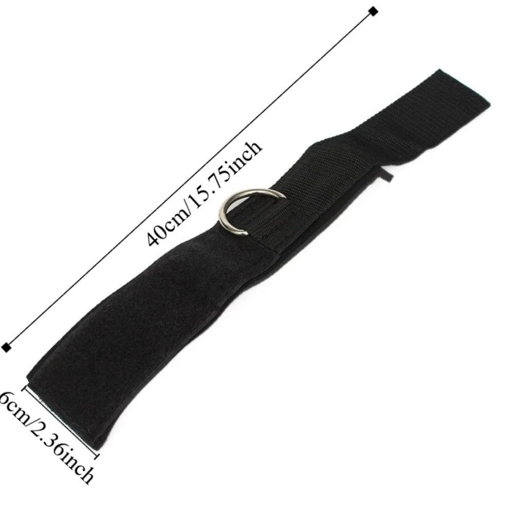 2pcs D-Ring Ankle Cuff Straps – Adjustable Gym Training Brace Ankle Cuff Straps PLUSH