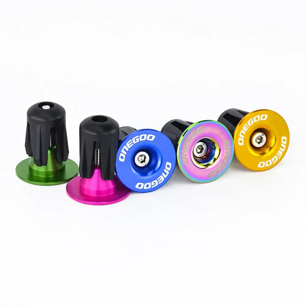 Alloy Bicycle Handlebar End Caps – Bar Plug Grips 1 Pair Handlebar End Caps PLUSH
