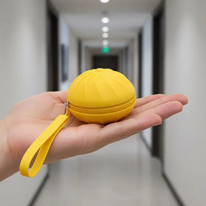 Steamed Bun Plush Coin Purse Keychain – Cute Mini Wallet Plush Coin Purse PLUSH