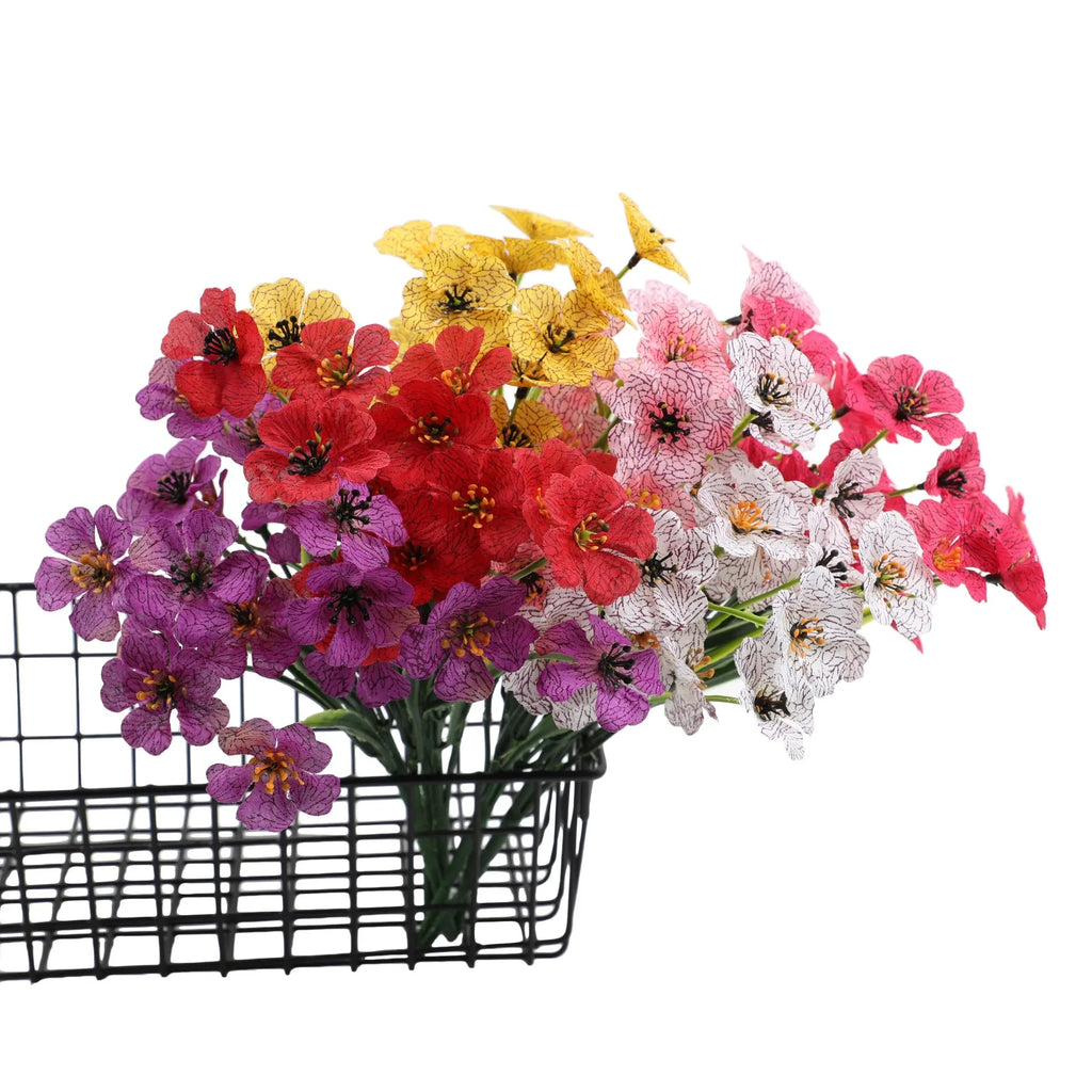 Purple UV-Resistant Artificial Orchid Flowers for Outdoor Decor Artificial Flowers PLUSH