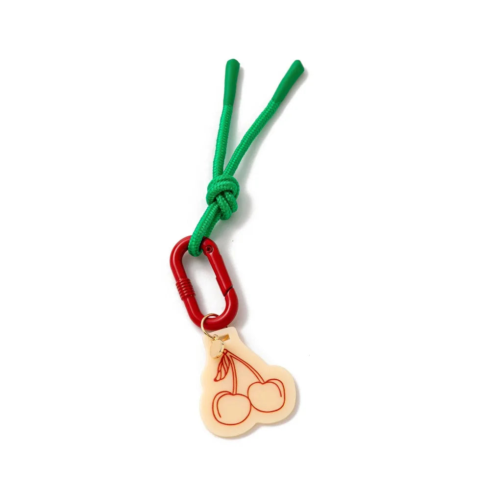 Retro Rope Woven Acrylic Charm Pendant – Keyring & Bag Accessory Charm Pendant PLUSH Style D