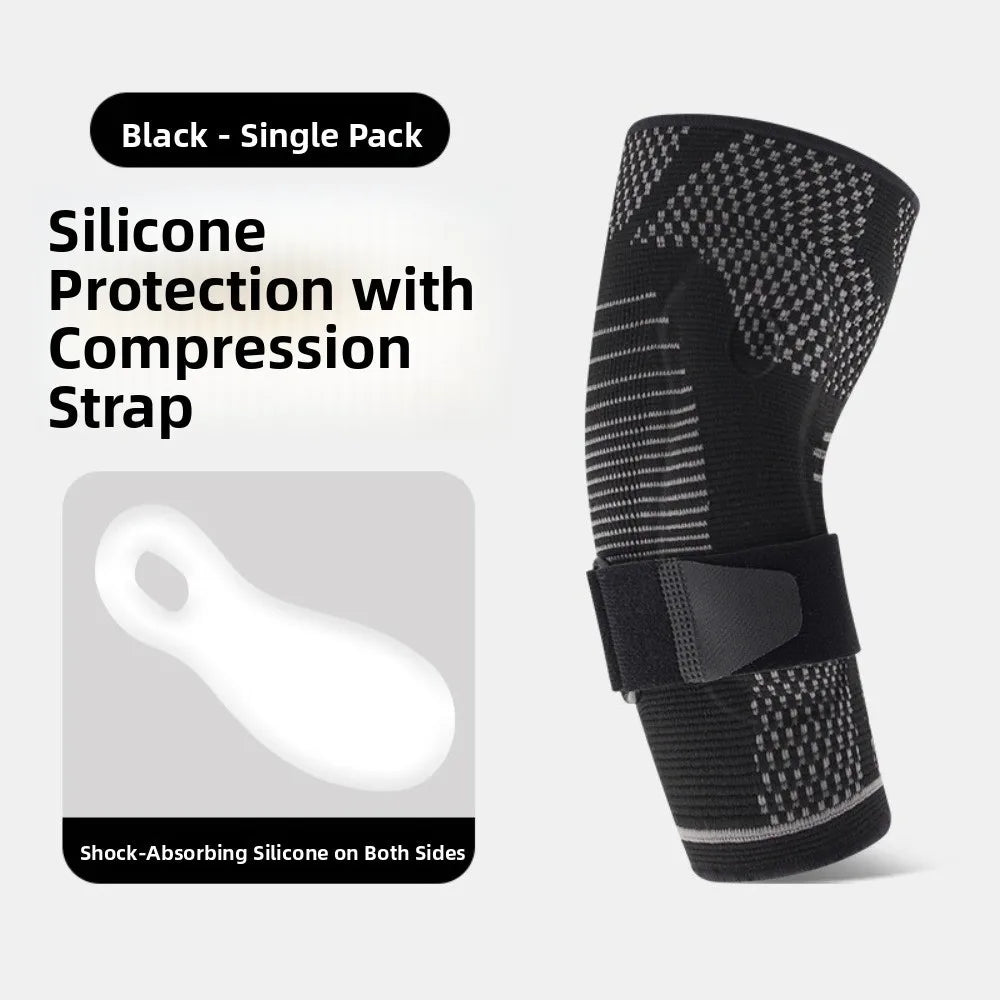 Adjustable Compression Elbow Brace with Strap – Sports Support Elbow Support Brace PLUSH