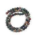 Indian Agate Round Natural Stone Spacer Beads 4–12mm DIY Natural Stone Beads PLUSH 6mm