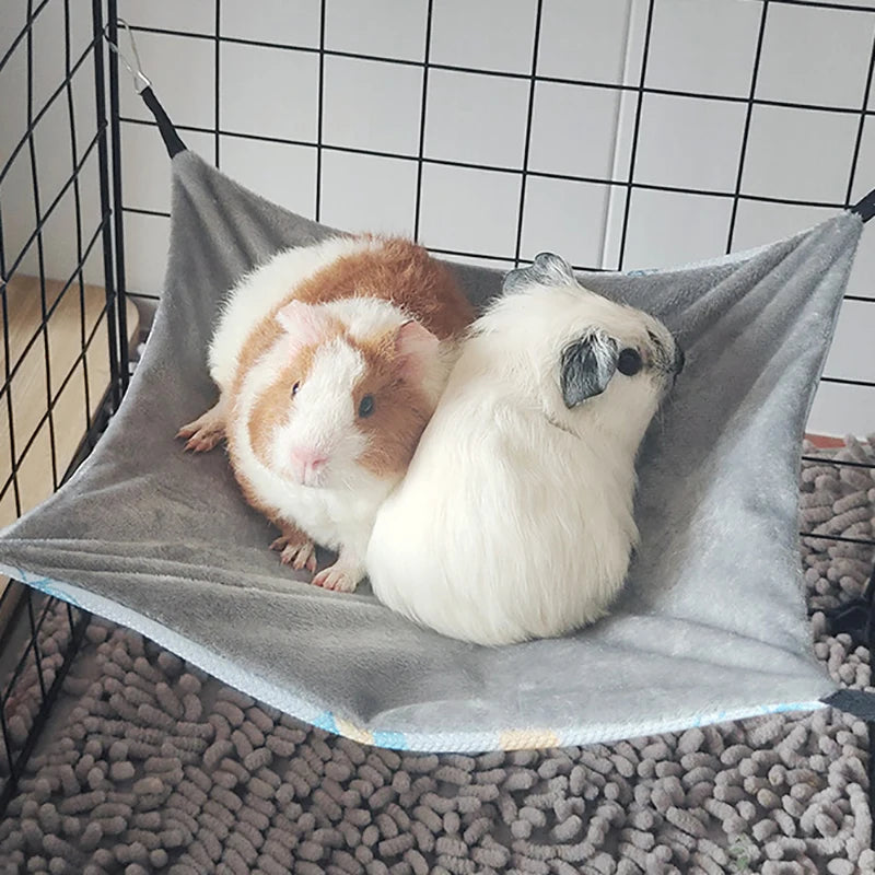 Small Pet Hammock – Breathable Ice Silk for Hamsters & More Small Pet Hammock PLUSH