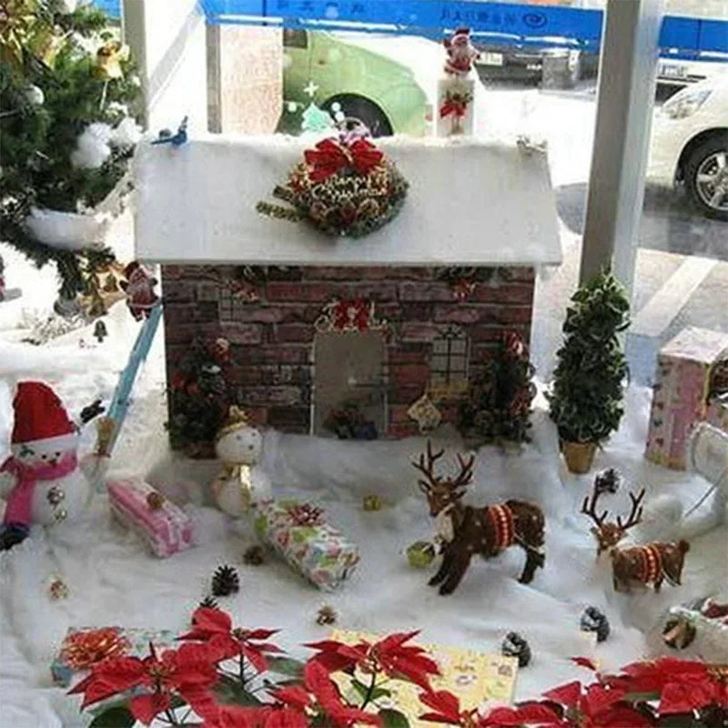 Christmas Artificial Snow Blanket 1M×1.5M – Fluffy Winter Décor Christmas Snow Blanket PLUSH