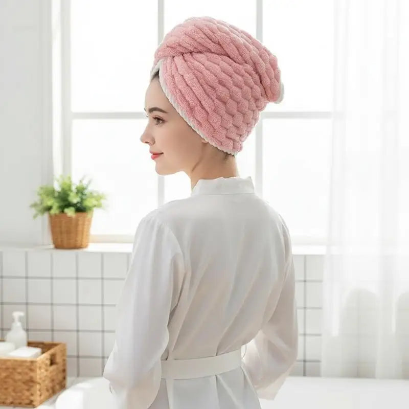 Women's Thickened Absorbent Dry Hair Cap | Quick Drying Dry Hair Cap PLUSH