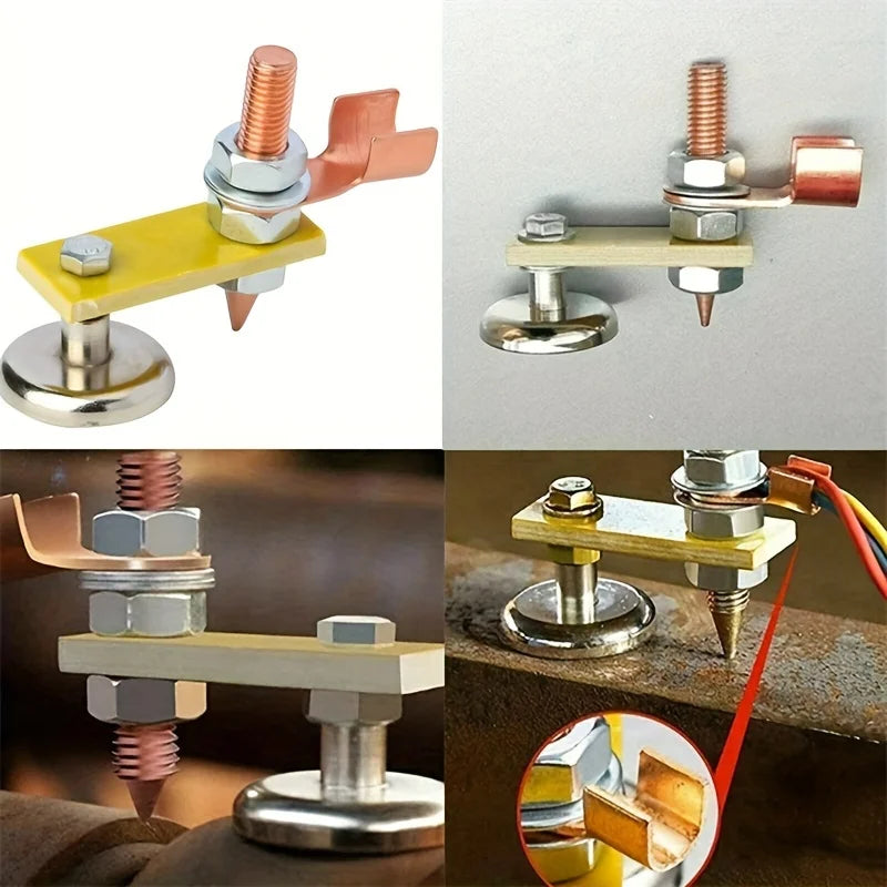 Magnetic Ground Clamp Welding Support Tool – Metal Plate Welding Ground Clamp PLUSH