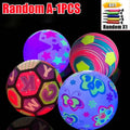 20cm LED Glow-in-the-Dark Inflatable Football – Kids Light-Up Ball LED Inflatable Ball PLUSH Random A-1PCS