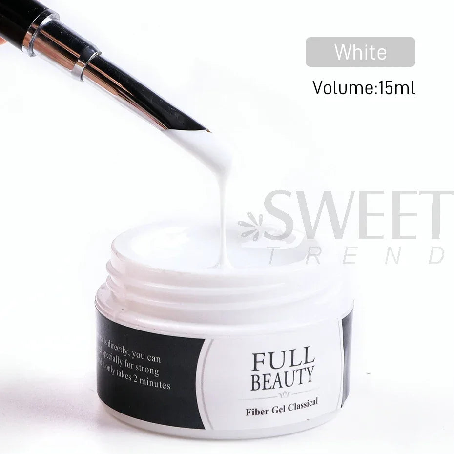 15ml UV Hard Nail Extension Builder Gel | French Manicure Nail Extension Gel PLUSH 1623-02