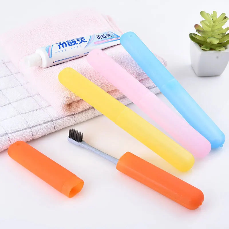 Candy Color Frosted Toothbrush Travel Case – Dustproof Box Toothbrush Travel Case PLUSH