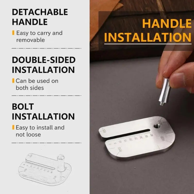 Leather Stitching Punch Aid Tool – Stainless Steel Prong Hook Leather Craft Tool PLUSH