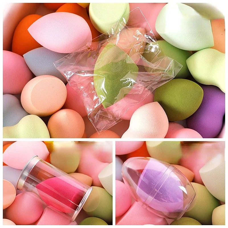 Water-Drop Makeup Sponge Puff – Dry & Wet Foundation Blender Makeup Sponge Puff PLUSH