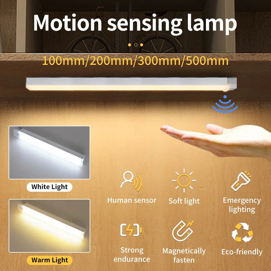 Wireless LED Motion Sensor Night Light USB Rechargeable Lamp Motion Sensor Night Light PLUSH