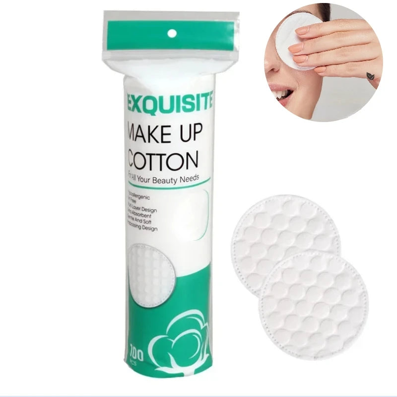Double-Side Round Cotton Makeup Remover Pads – 100pcs Makeup Remover Pads PLUSH