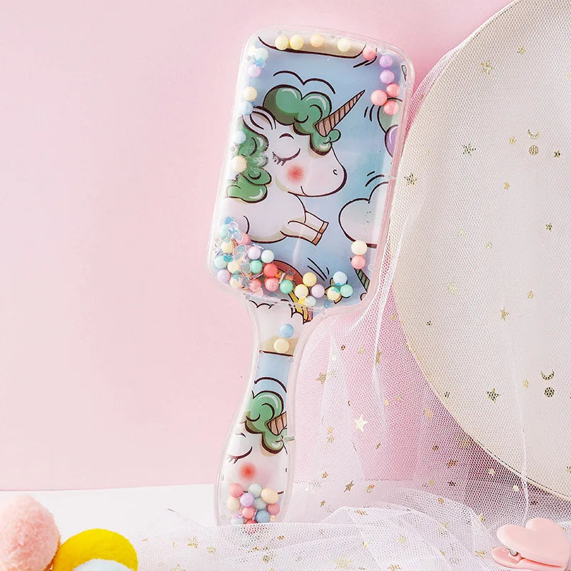 Unicorn Hair Brush – Anti-Static Detangling Massage Comb Detangling Hair Brush PLUSH