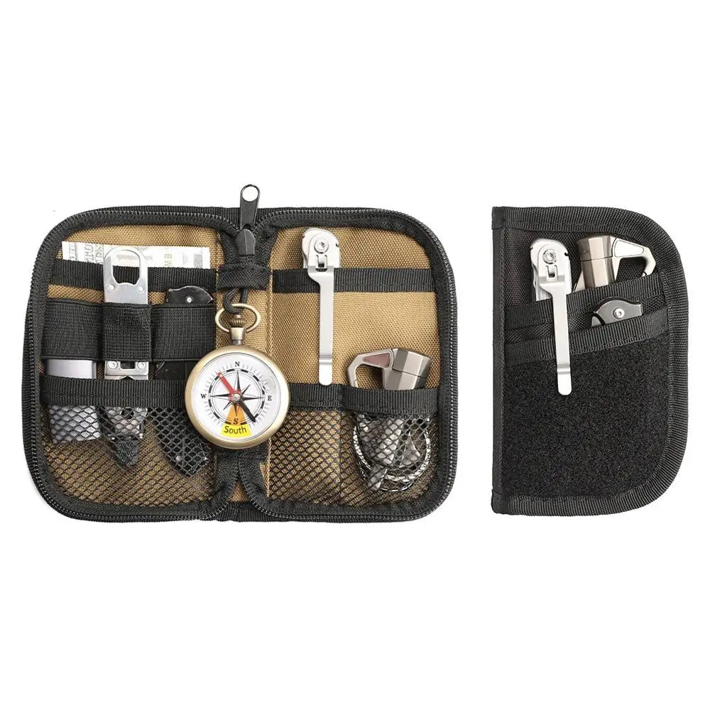 EDC Organizer Pouch – 7-Pocket Nylon Tool Storage Bag EDC Organizer Pouch PLUSH
