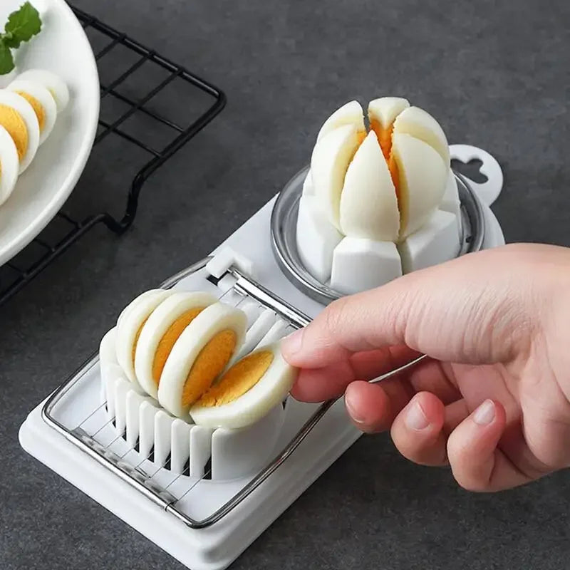 2-in-1 Stainless Steel Egg Slicer & Divider | Kitchen Tool Egg Slicer Tool PLUSH