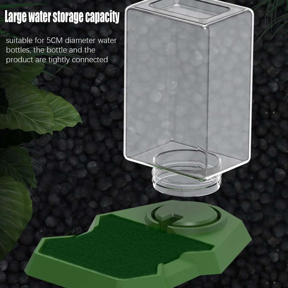 Reptile Water Dispenser Anti-Slip Dish Bowl – Large Capacity Reptile Water Dispenser PLUSH