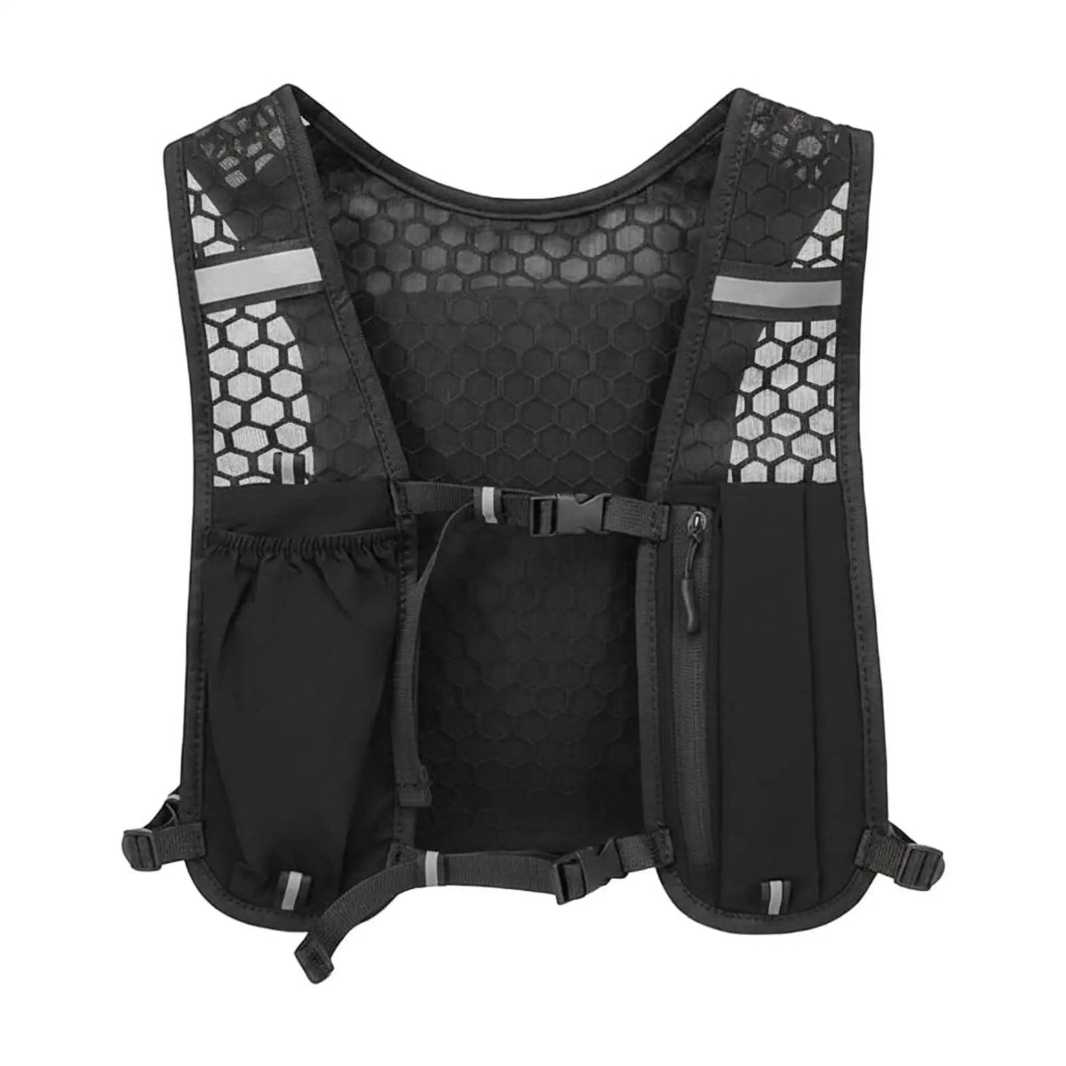 Compact Running Vest Hydration Backpack – Trail & Hiking Hydration Running Vest PLUSH Black