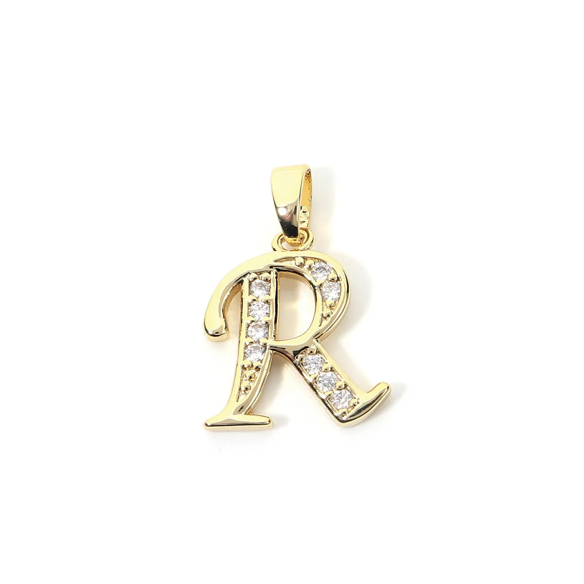 Metal A-Z Zircon Initial Letter Charm Pendant – DIY Jewelry