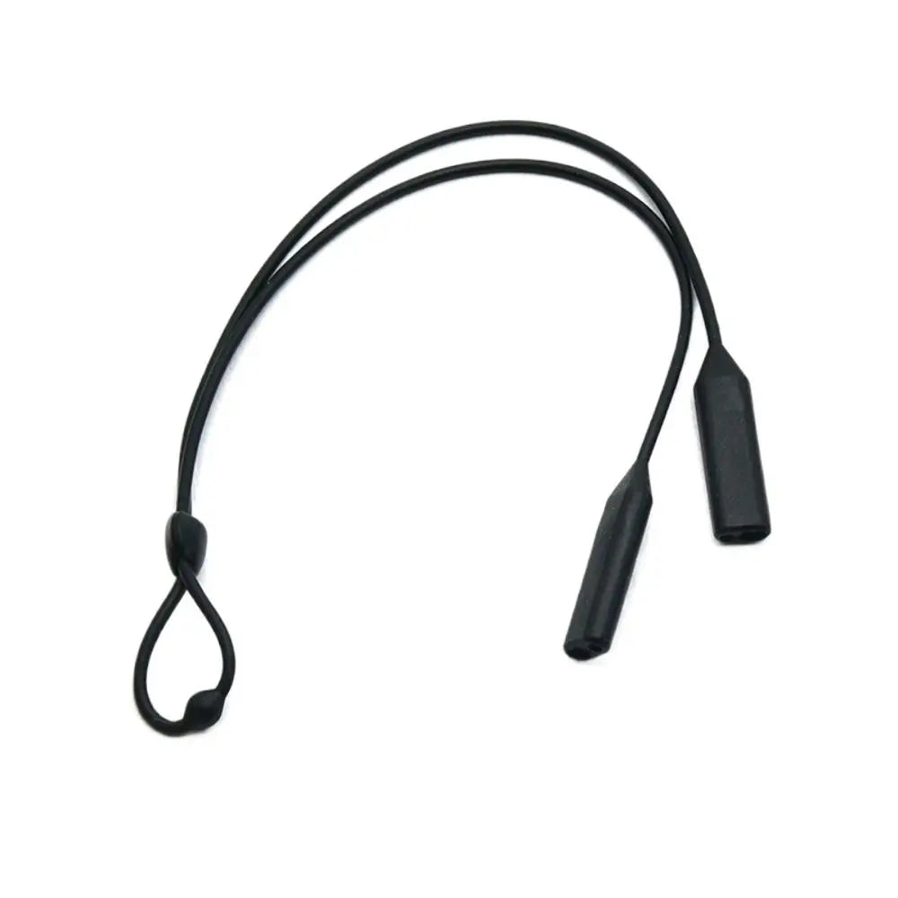 Silicone Glasses Strap Lanyard – Kids & Adults Eyewear Cord Eyewear Strap PLUSH black