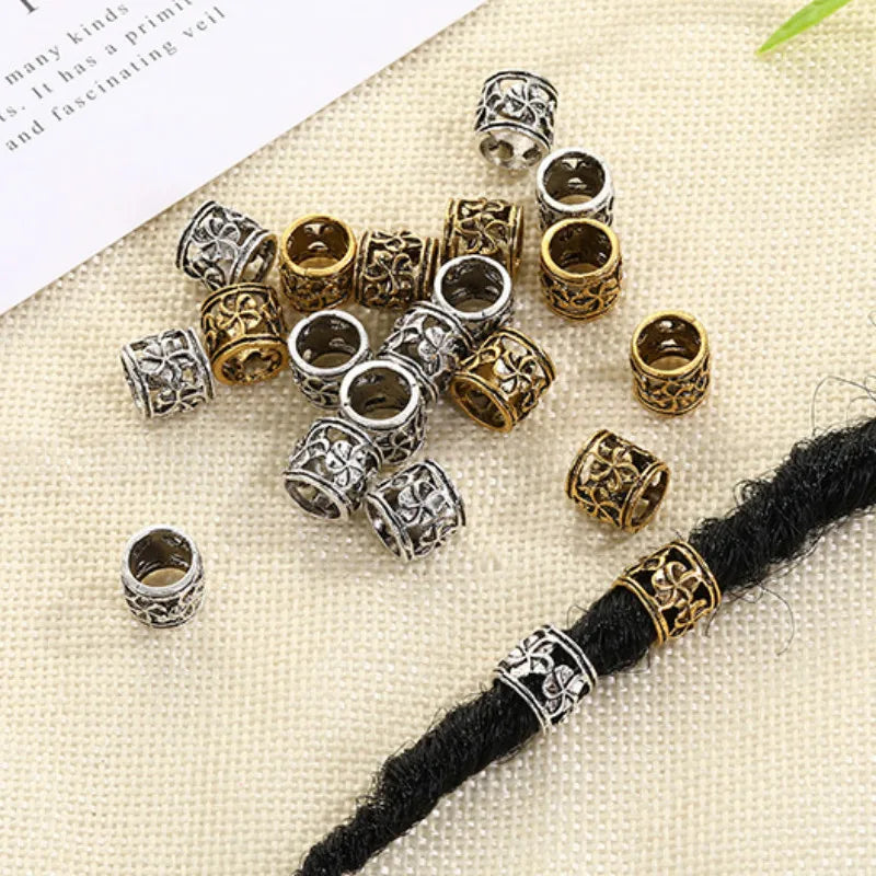 5pcs Viking Dreadlock Beads – Large Hole Braid Hair Accessories Hair Braid Beads PLUSH