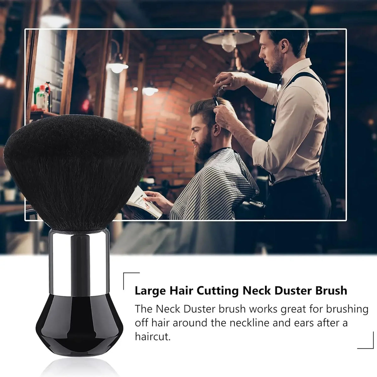 Neck Dust Removal Brush Set – Soft Nylon Clipper Cleaner Clipper Cleaning Brush PLUSH
