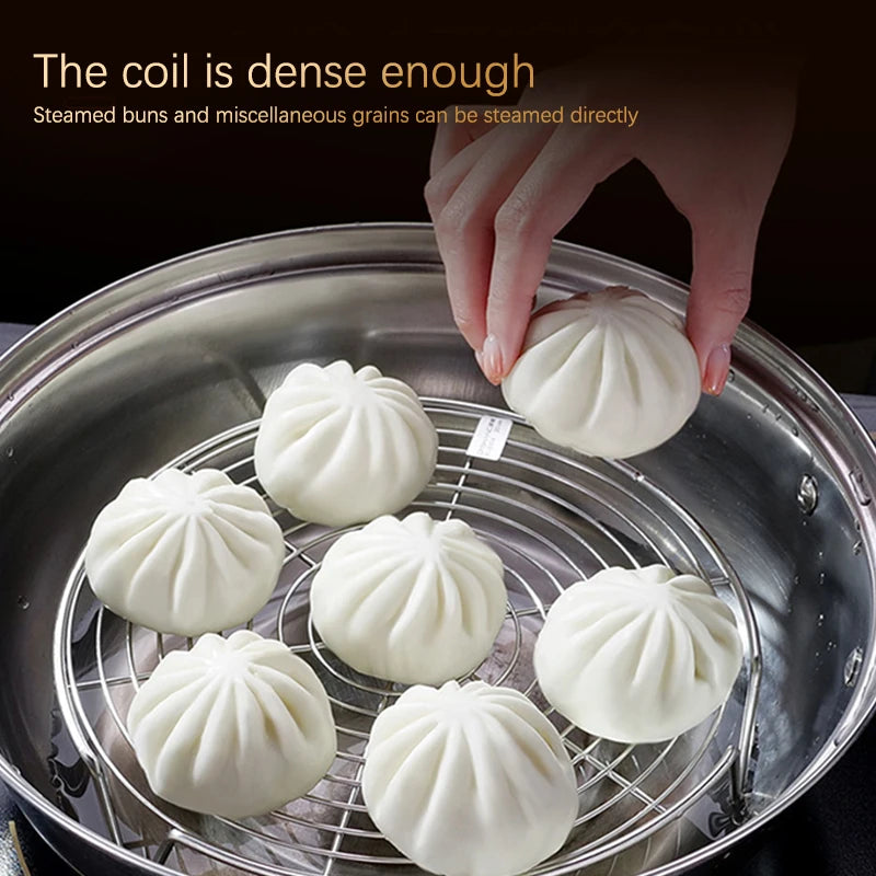 Stainless Steel Steamer Rack – Multifunction Pot Steaming Tray Steamer Rack PLUSH