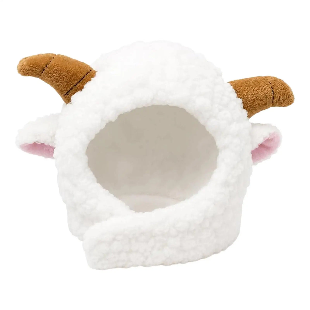 Sheep Plush Pet Hat – Cat & Dog Cosplay Headwear Pet Costume Hat PLUSH