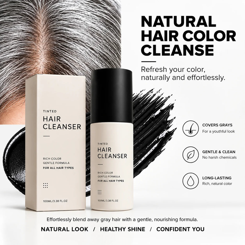 3-in-1 Semi-Permanent Hair Color Shampoo | Botanical Dye Hair Color Shampoo PLUSH