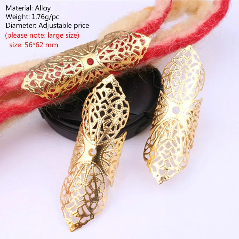 5pcs Dreadlock Beads Hair Cuffs Rings – Colorful Braid Clips Hair Braid Cuffs PLUSH 5pcs NO.15