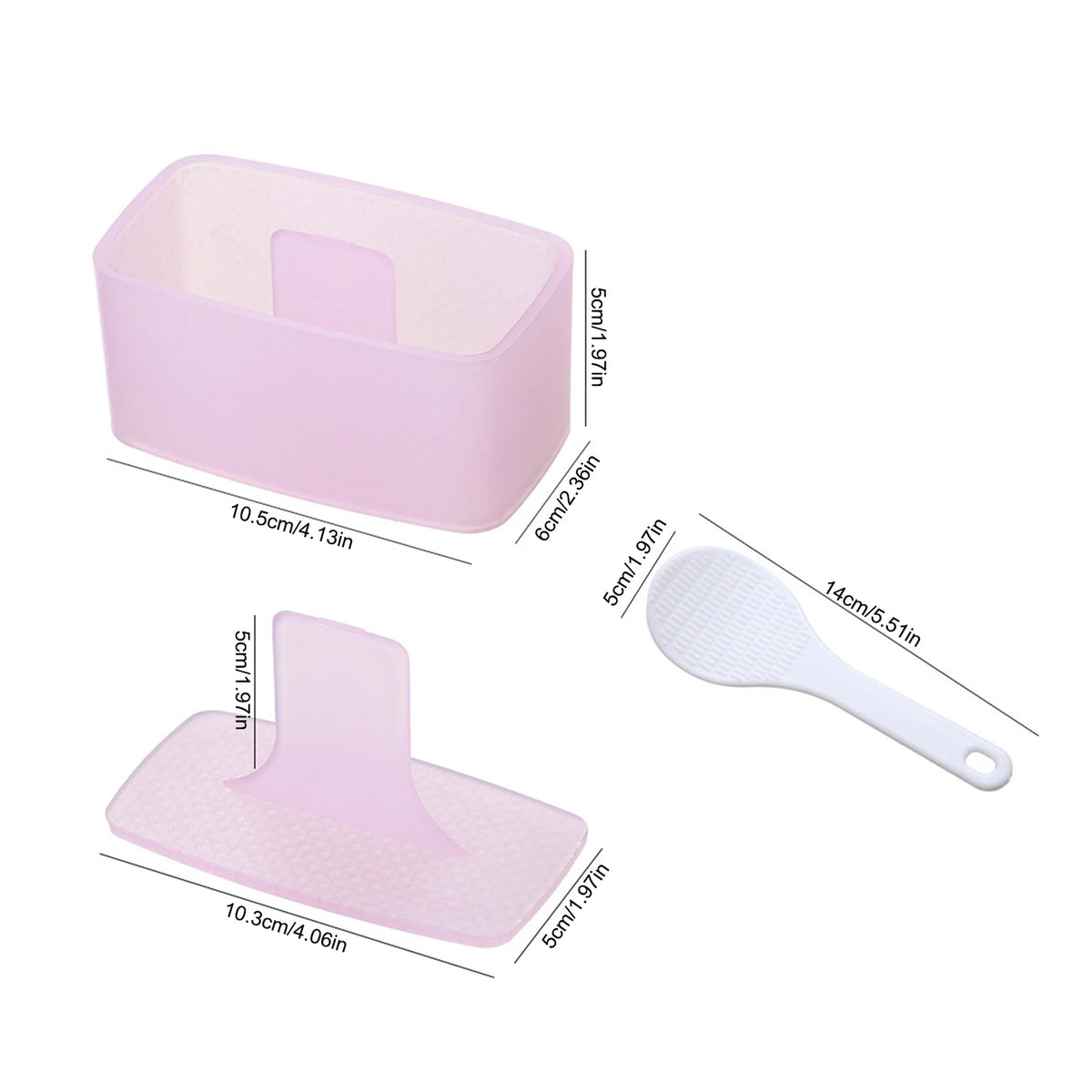 Triangle Onigiri Mold – Rice Ball Maker Press | Sushi Tool Sushi Mold Tool PLUSH Rectangle