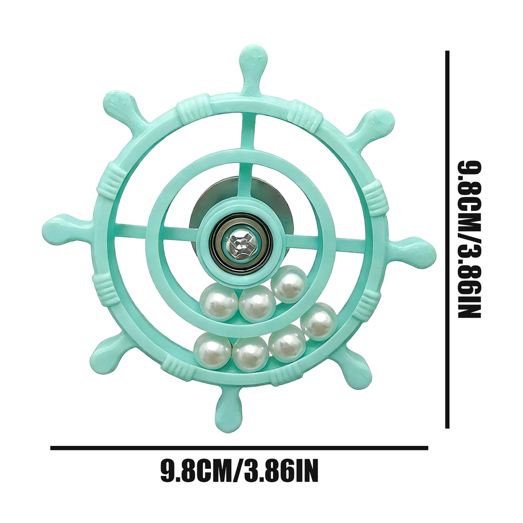 Interactive Rotating Parrot Toy – Bird Cage Spinner for Parrots Bird Cage Toy PLUSH light blue
