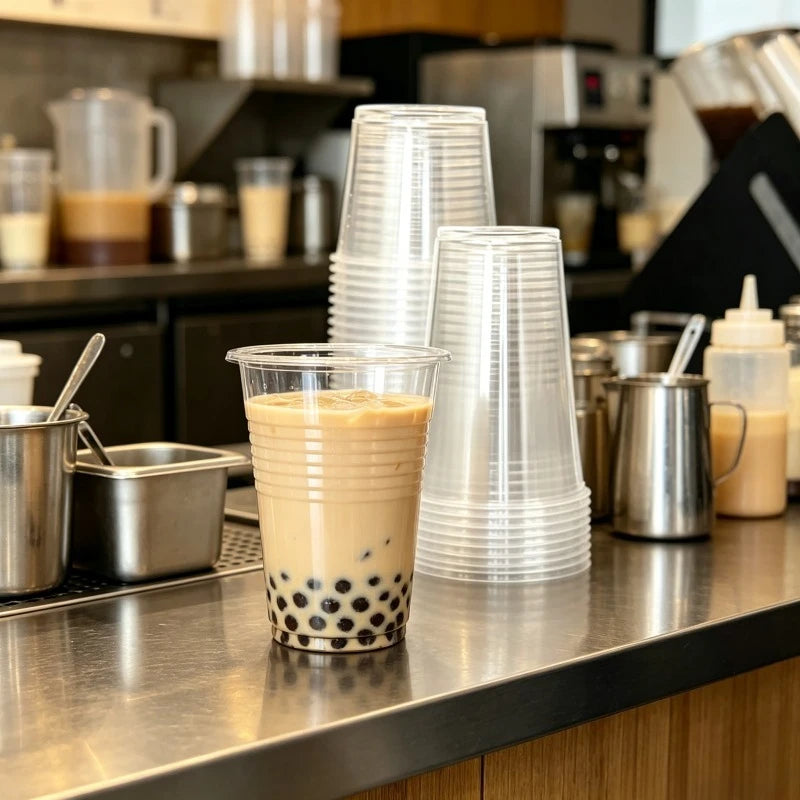 Clear Disposable Plastic Cups 130/200/300ml – 50 or 100 Pack Disposable Cups PLUSH
