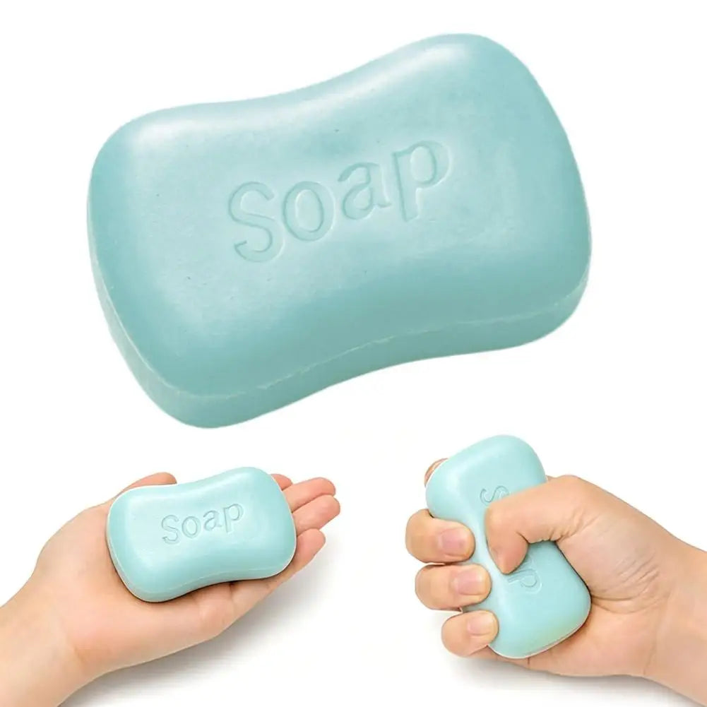 Slow Rebound PU Soap Squeeze Toy – Desk Fidget for Students Squishy Fidget Toy PLUSH Blue
