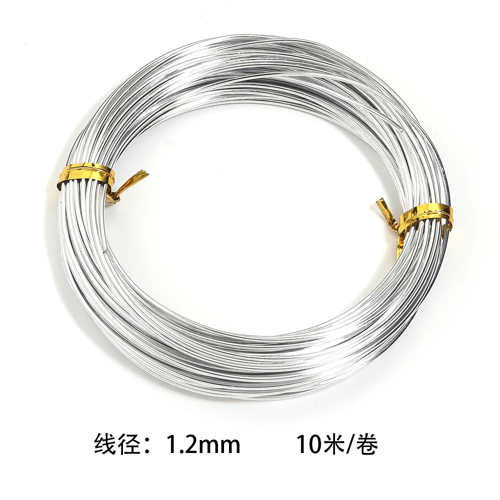 Silver Anodized Aluminum Wire Coil – DIY Jewelry & Crafts Jewelry Craft Wire PLUSH 1.2mm 10meters