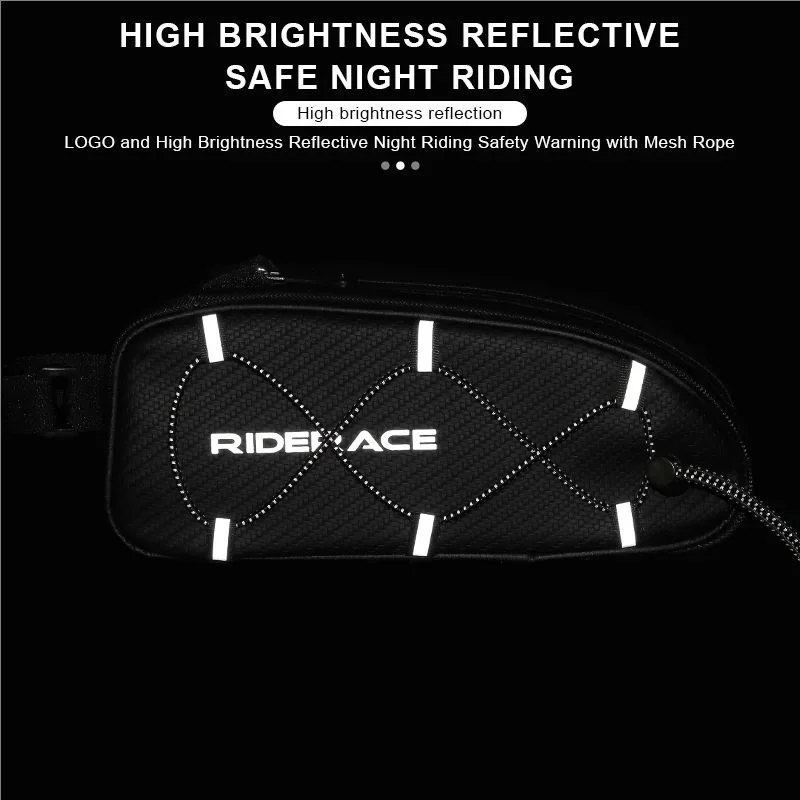 MTB Gravel Bike Handlebar Front Bag – Waterproof Top Tube Bike Handlebar Bag PLUSH
