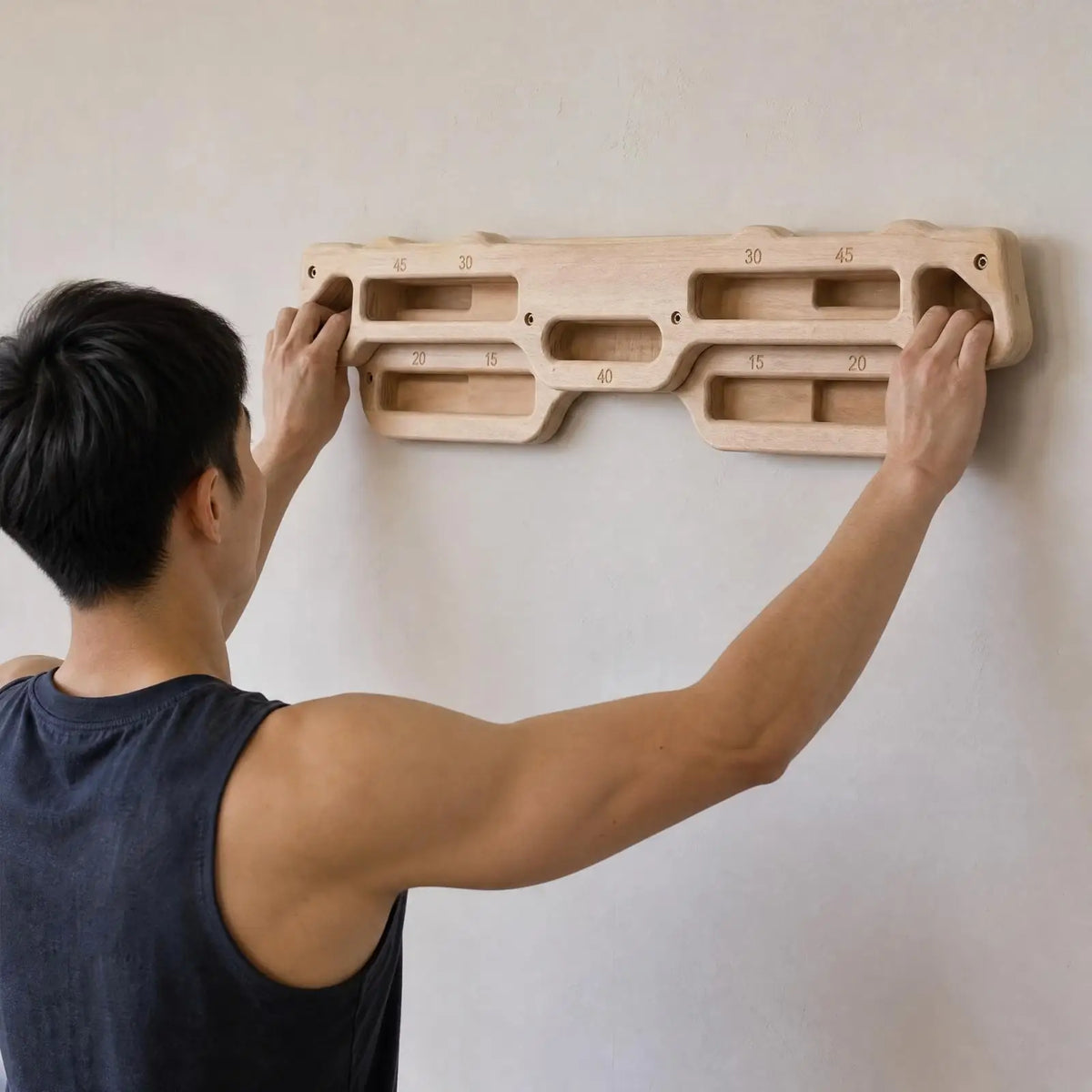 Wooden Climbing Fingerboard | Finger & Pull-Up Training Board Climbing Fingerboard PLUSH