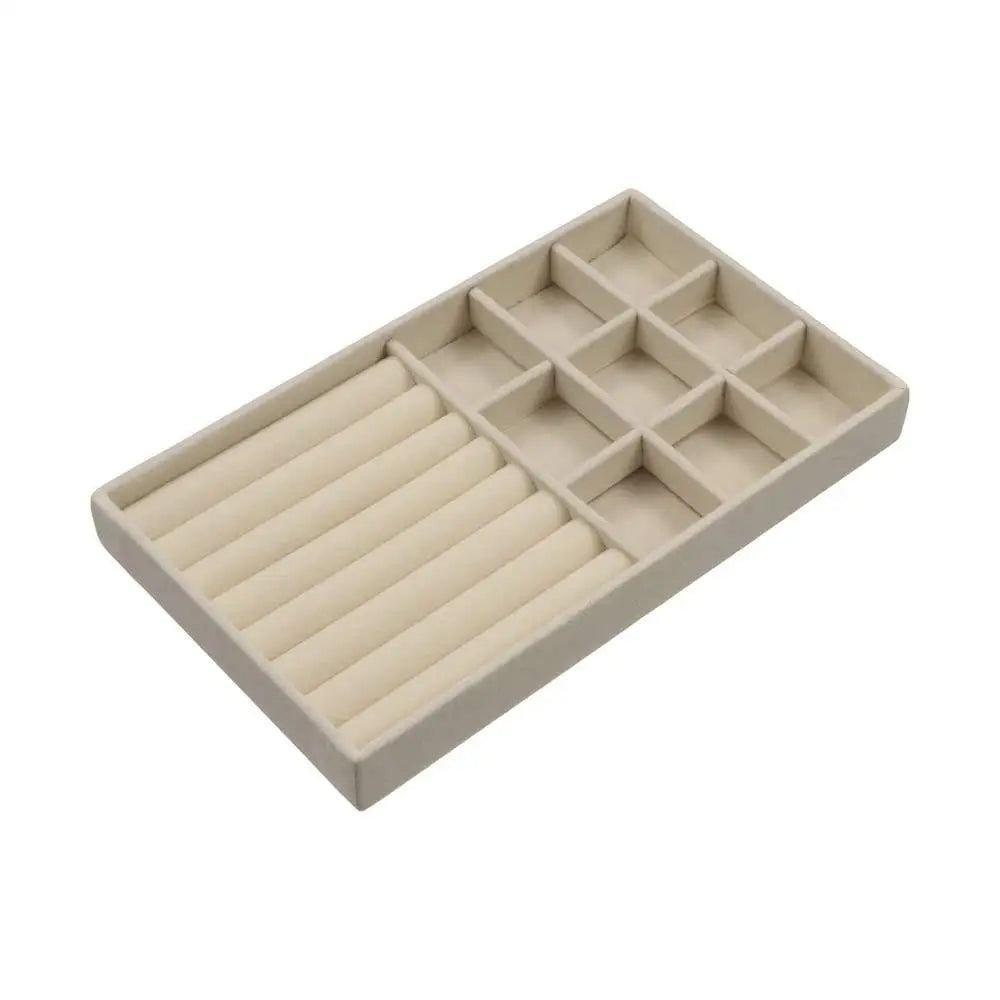 Velvet Jewelry Tray Organizer – Rings, Earrings & Bracelets Jewelry Display Tray PLUSH