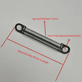 2PCS Door Knife Spring for Schindler 3300 3600 5200 5500 Elevator Elevator Door Spring PLUSH Silver
