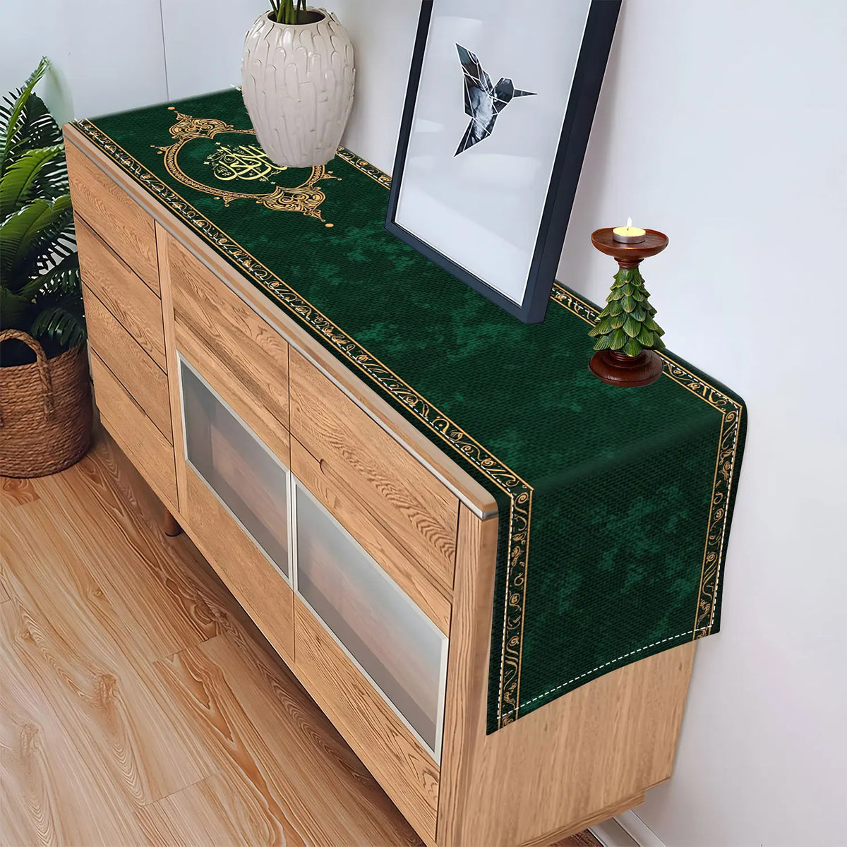 Islamic Arabic Motif Table Runner | 3 Sizes – Home & Décor Decorative Table Runner PLUSH