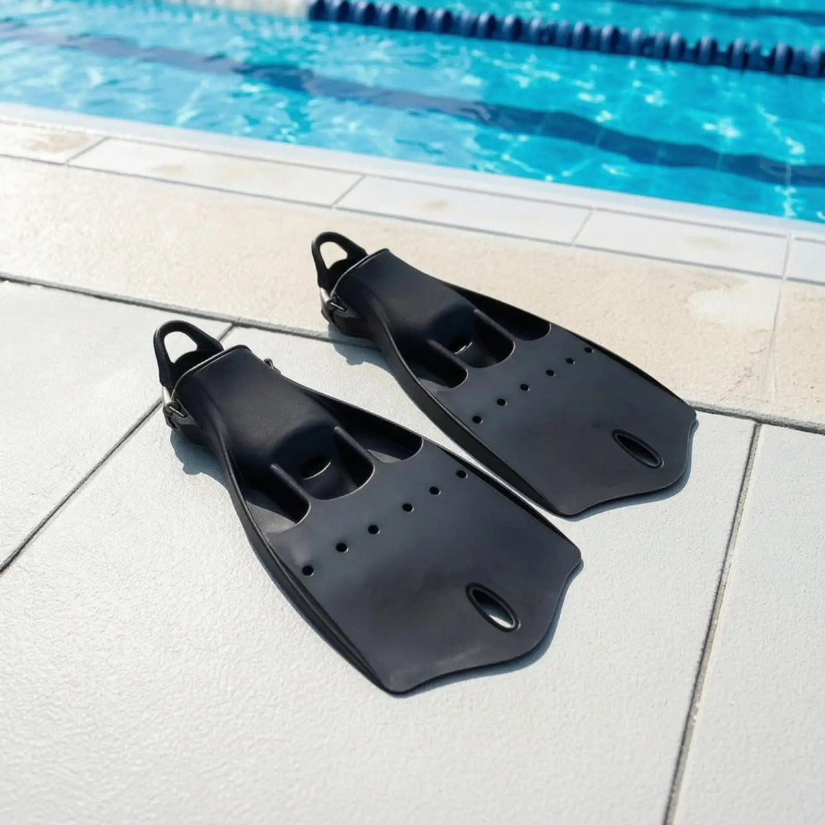 Open Heel Vented Jet Diving Fins with Spring Strap Bands Diving Fins PLUSH