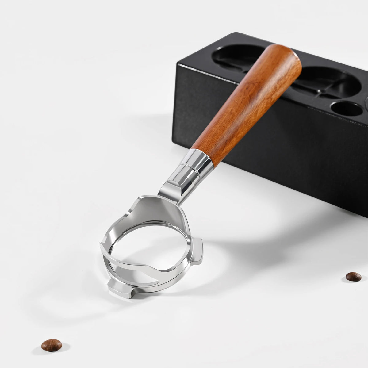 54mm Bottomless Portafilter for Breville 870 878 880 – Steel Espresso Portafilter PLUSH