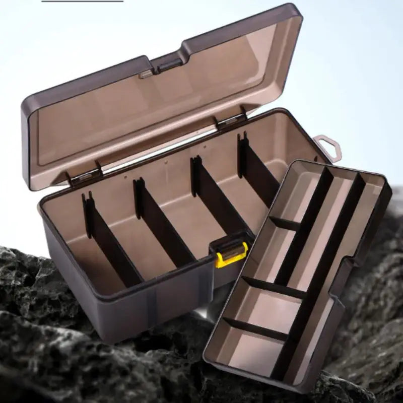 Double Layer Fishing Lure Box – Adjustable Tackle Storage Case Fishing Tackle Box PLUSH