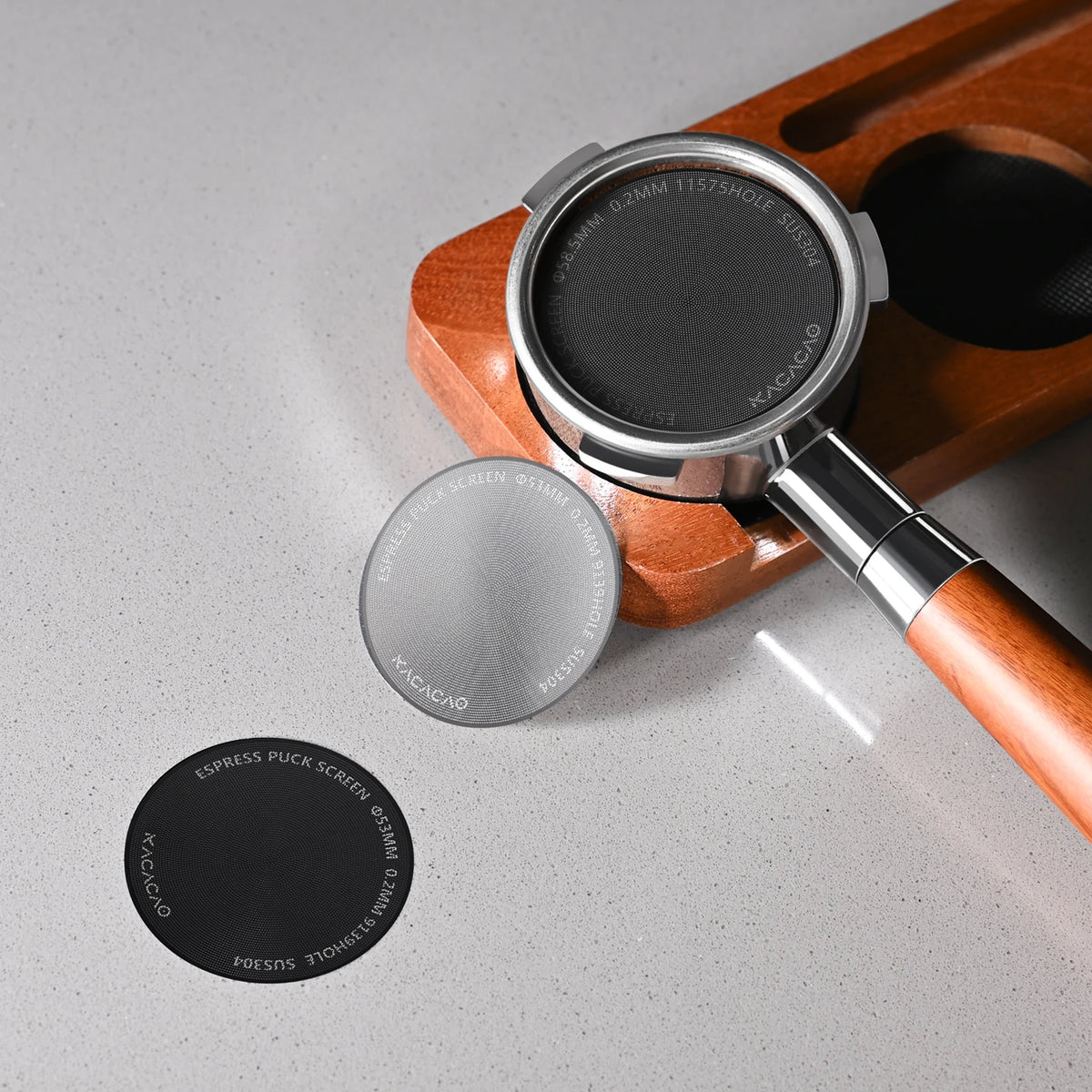 KACACAO Magnetic Puck Screen 51/53/58.5mm Reusable Espresso Filter Espresso Coffee Filter PLUSH