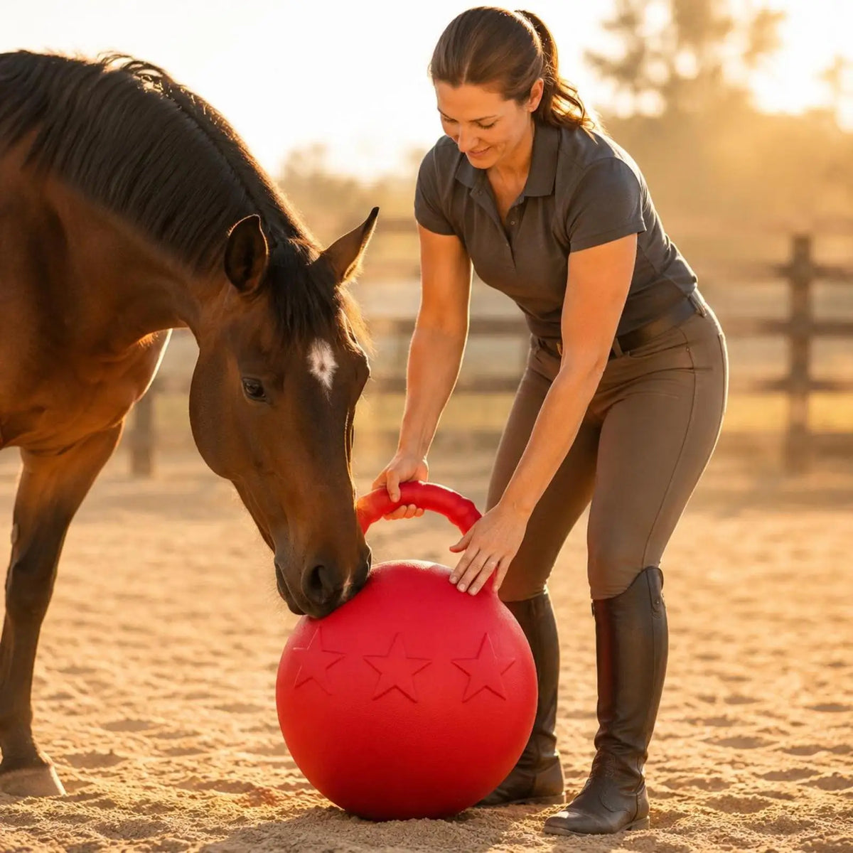 Fruit Scented Slow Return Equine Play Ball – Horse Toy Equine Play Ball PLUSH