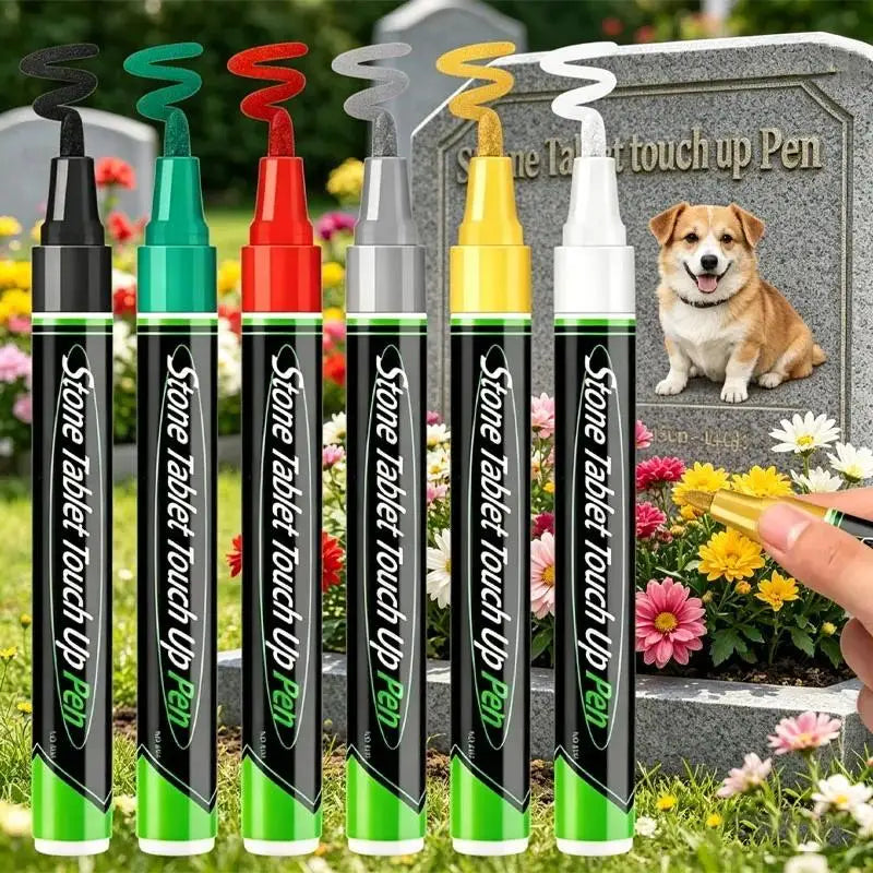 Stone Inscription Touch-Up Paint Pen – Oil Based Weatherproof Touch-Up Paint Pen PLUSH