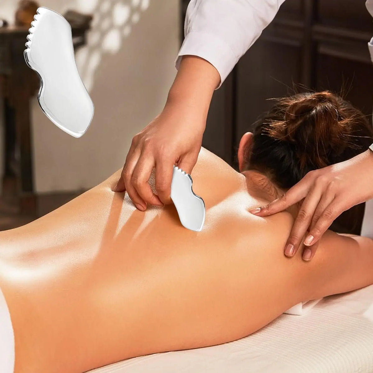 Stainless Steel Gua Sha Tool – Jawline & Face Sculpting Board Gua Sha Tool PLUSH