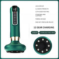 Electric Cupping Massager – Infrared Heat & Vacuum Suction Electric Cupping Massager PLUSH Green