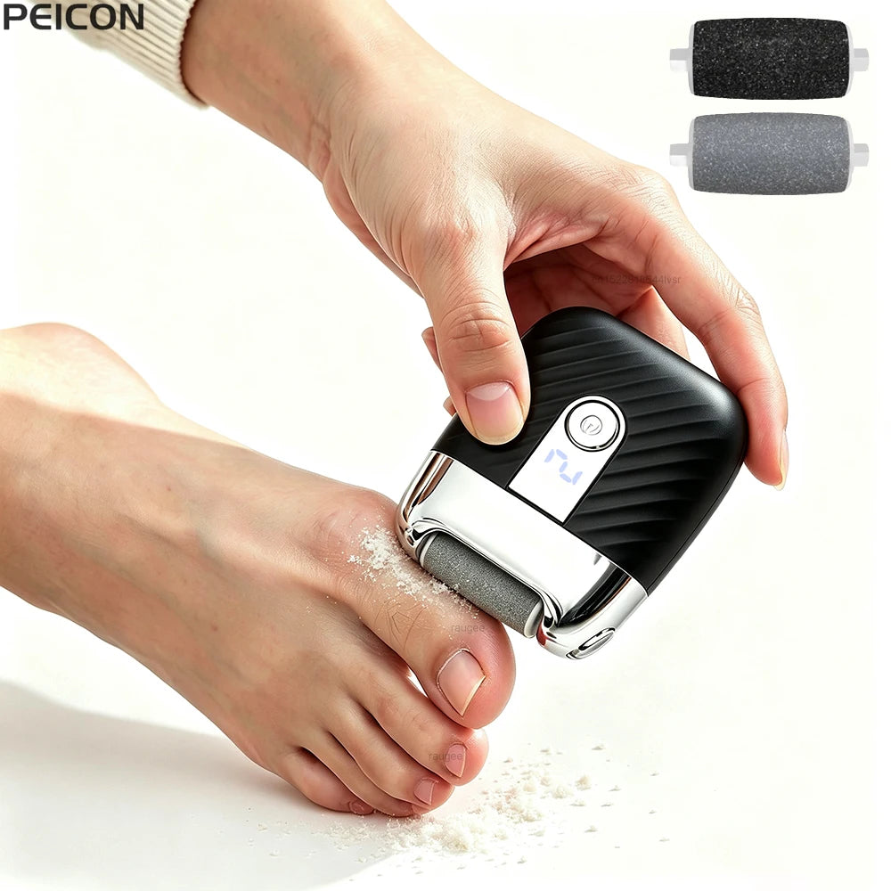 Electric Foot Callus Remover – USB Rechargeable Pedicure Tool Electric Foot File PLUSH